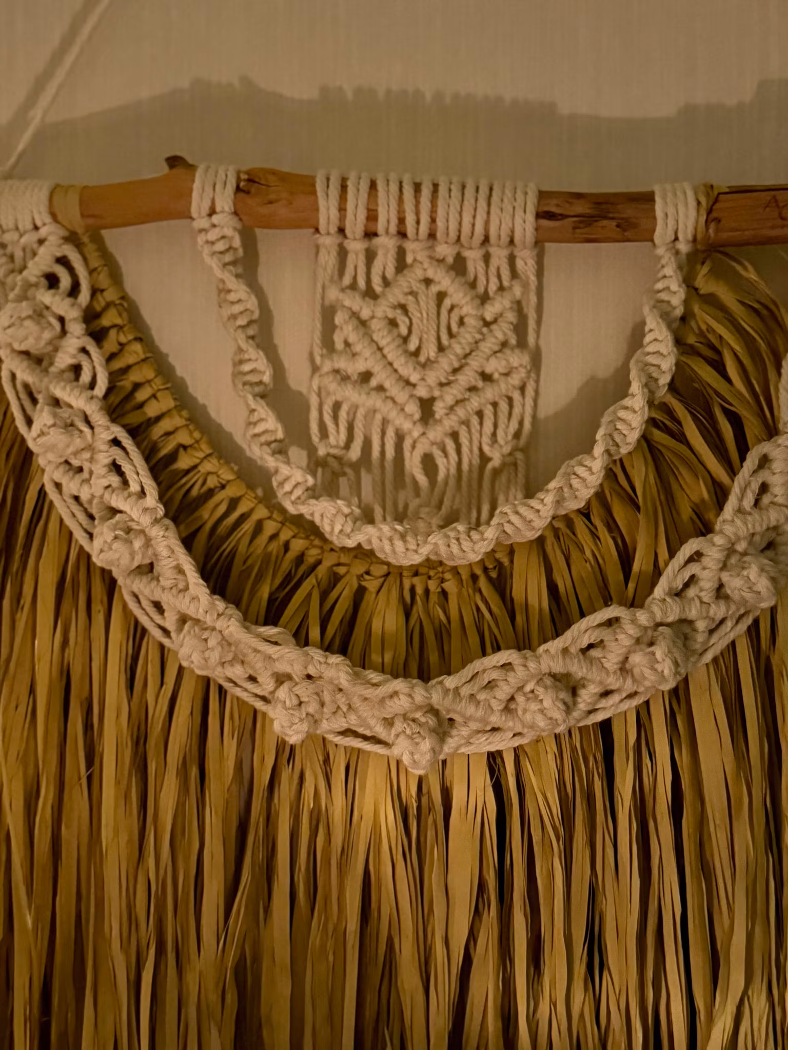 Väggbonad Raffia - Makramé