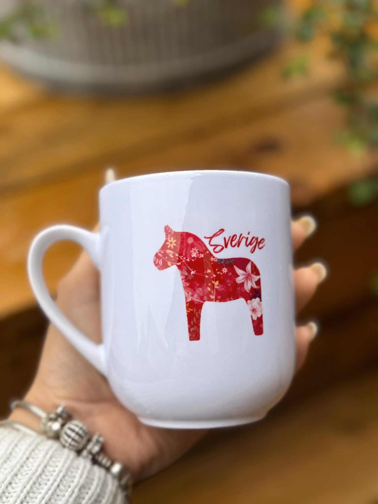 Mugg inspirerad av dalahäst