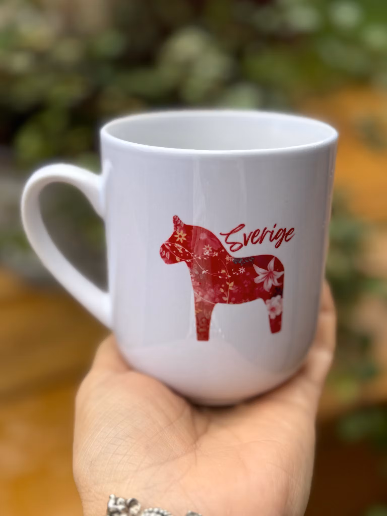 Mugg inspirerad av dalahäst