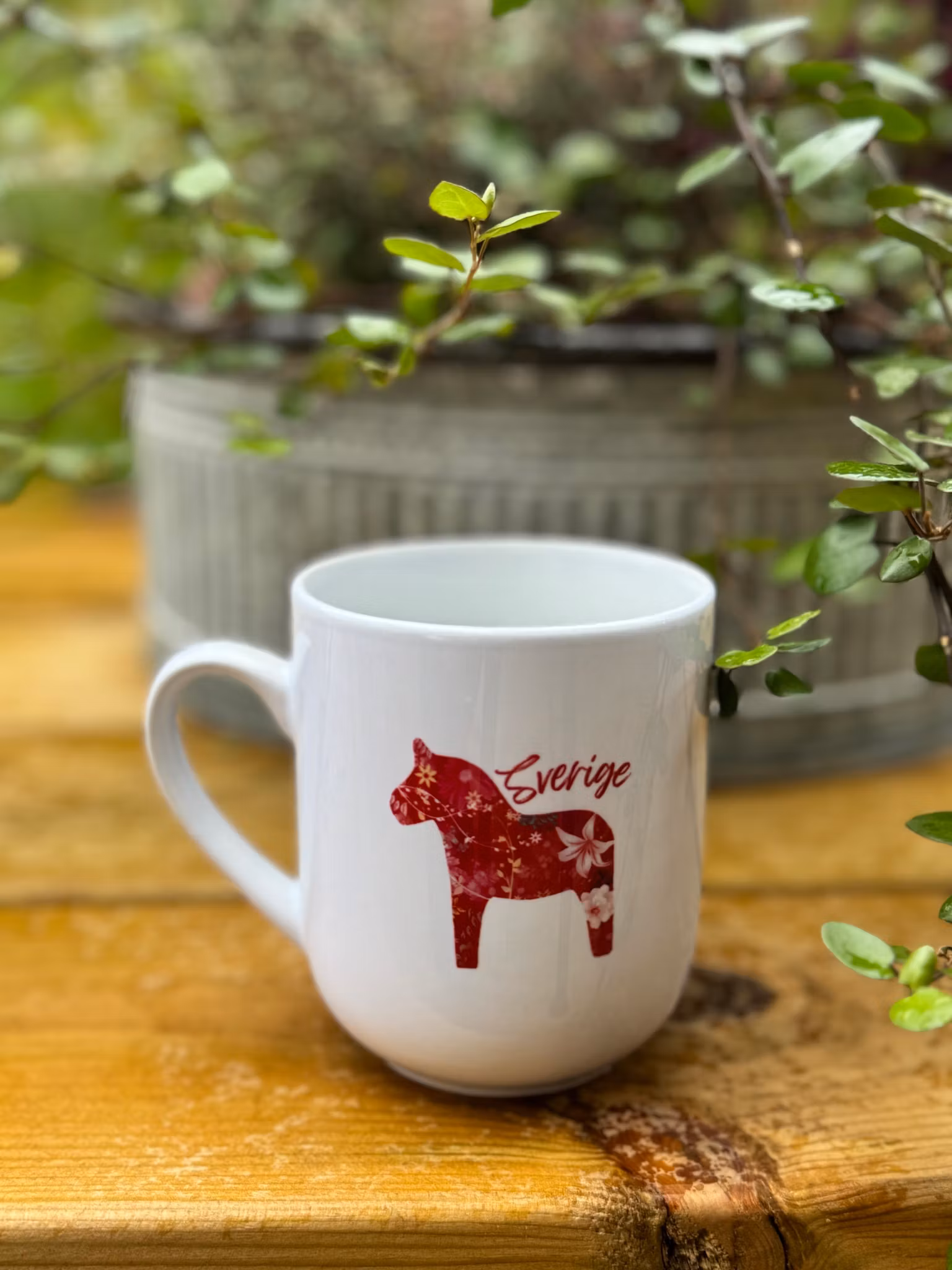 Mugg inspirerad av dalahäst