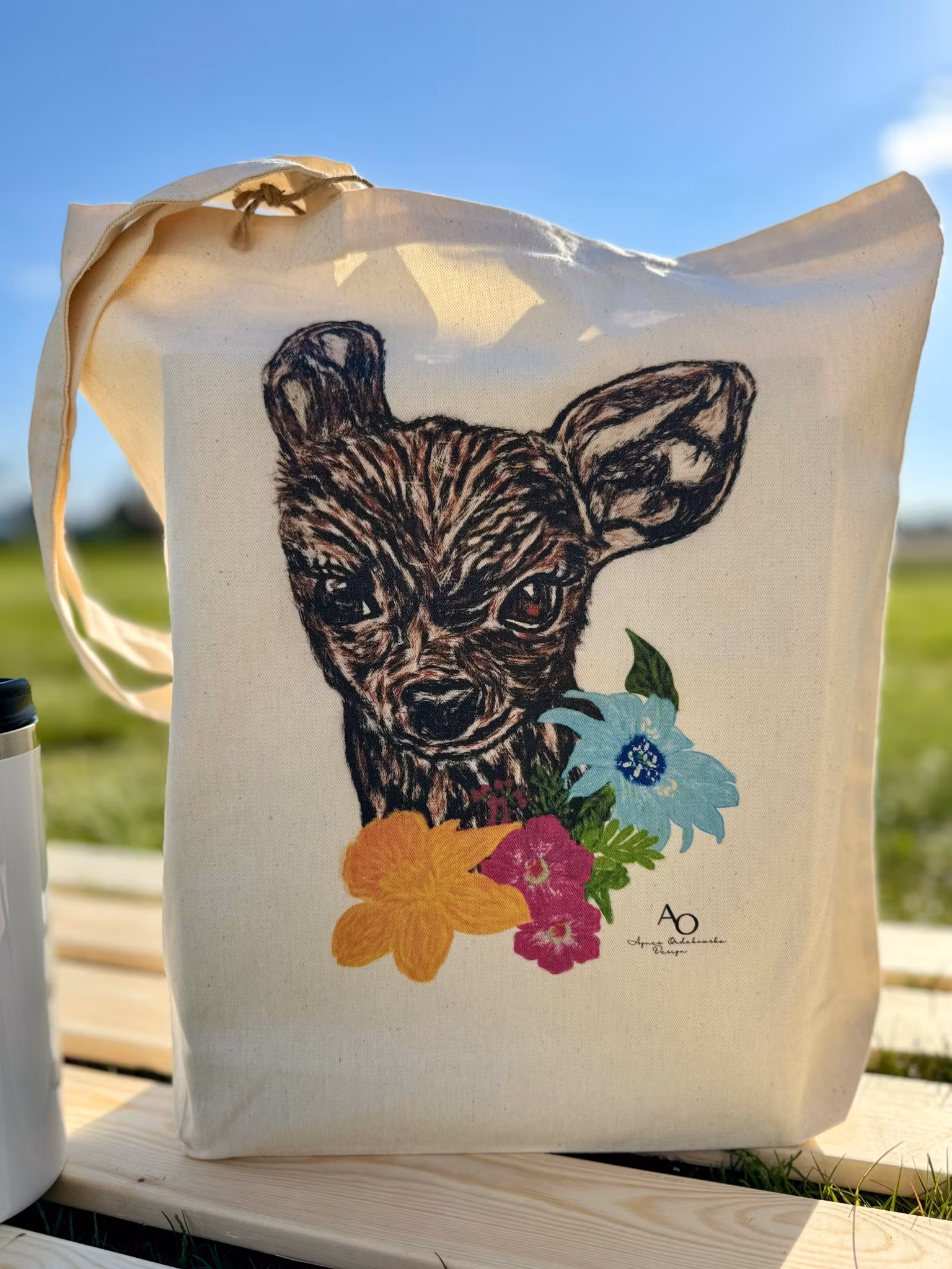 TYGPÅSE - RÅDJUR/VÅRSBLOMMA