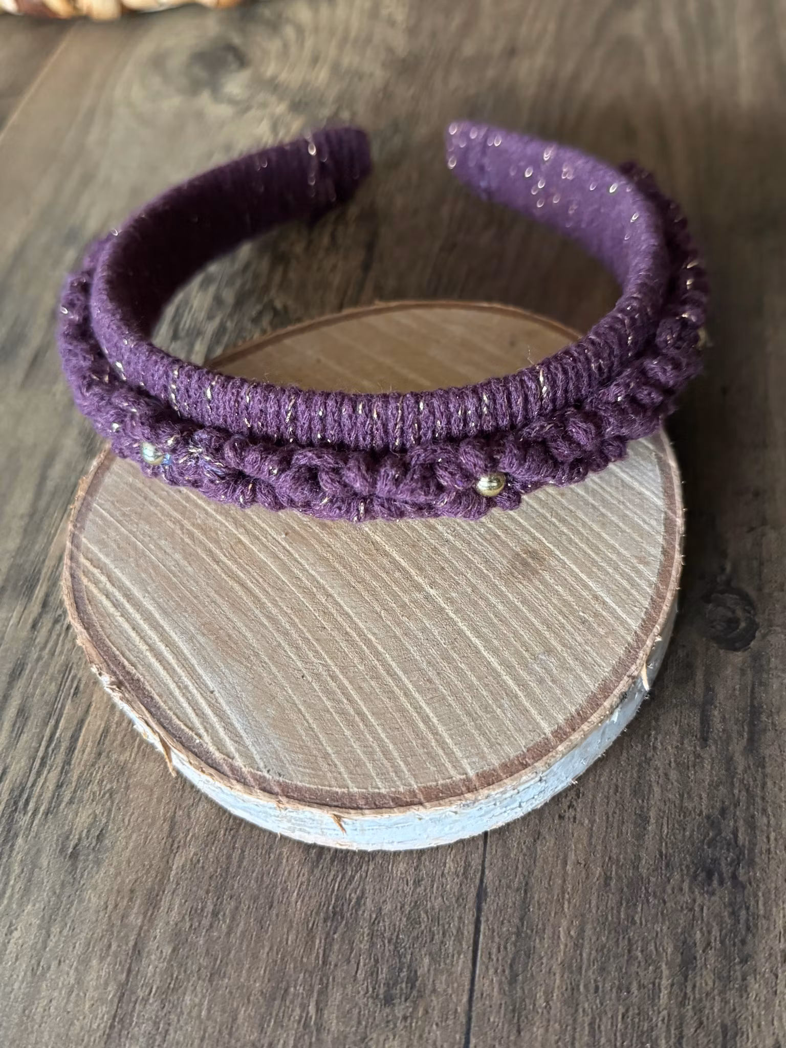 Diadem makrame-golden blackberry