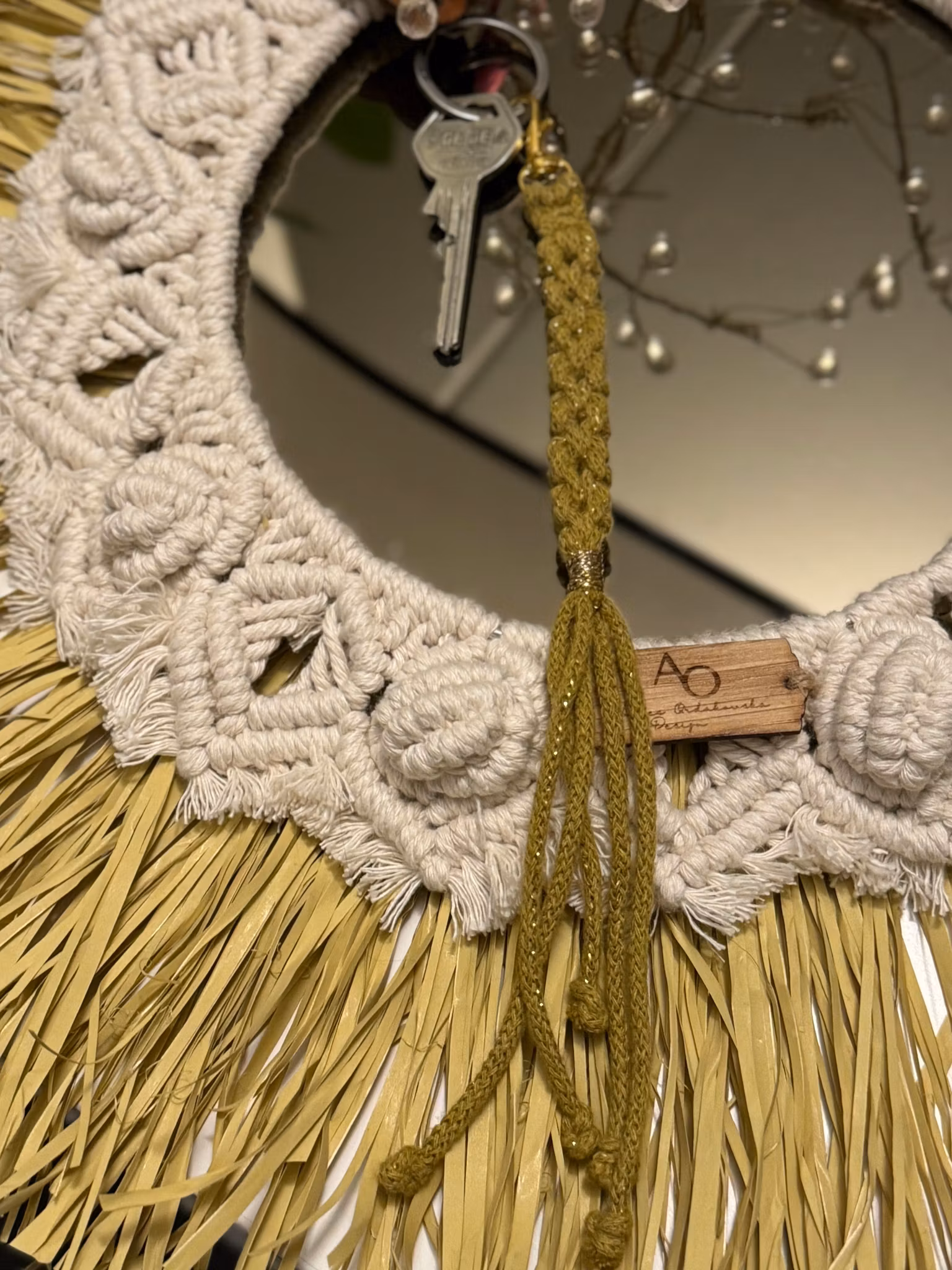 Macrame nyckelring