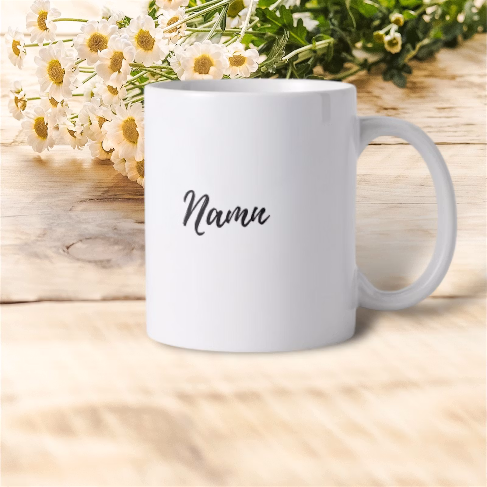 Personlig Mugg inspirerad av dalahäst-grön & eget namn