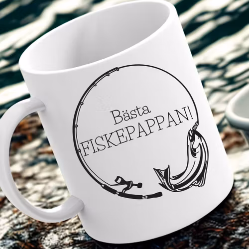 Personlig mugg - Bästa fiskepappan