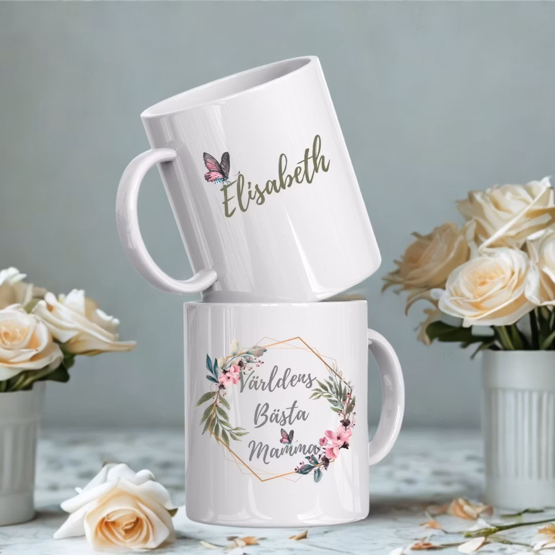 Personlig mugg - Världens bästa mamma med namn