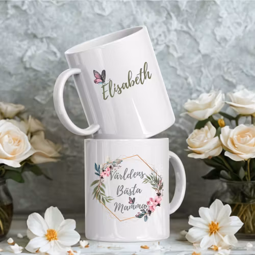 Personlig mugg - Världens bästa mamma med namn