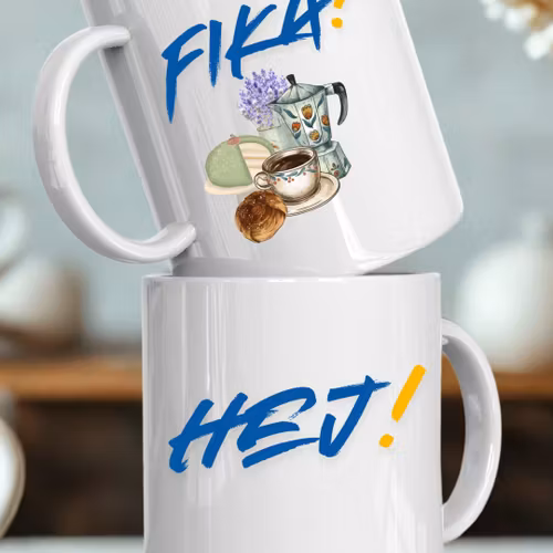 Mugg - Hej!/ Fika?