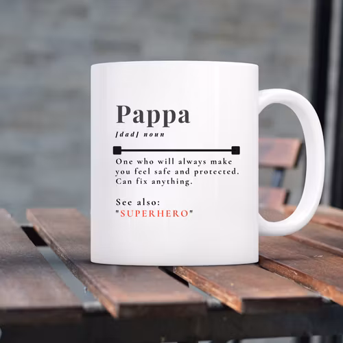 Mugg - ”Pappa [dad ] noun”