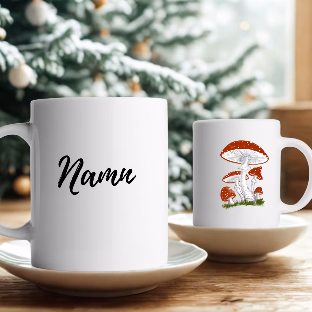 Flugsvampsmugg 325 ml – med namn eller valfri text