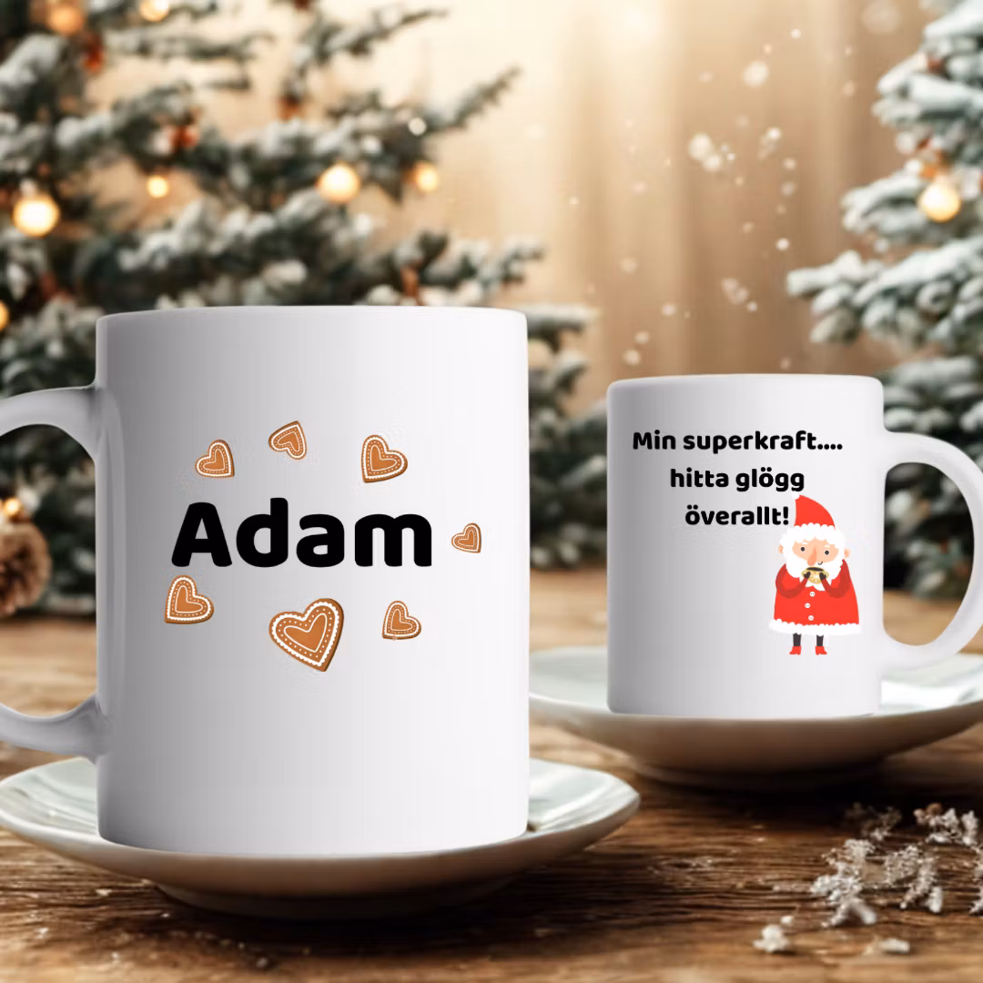 Julmugg 325 ml – Superkraft: hitta glögg överallt & personlig text