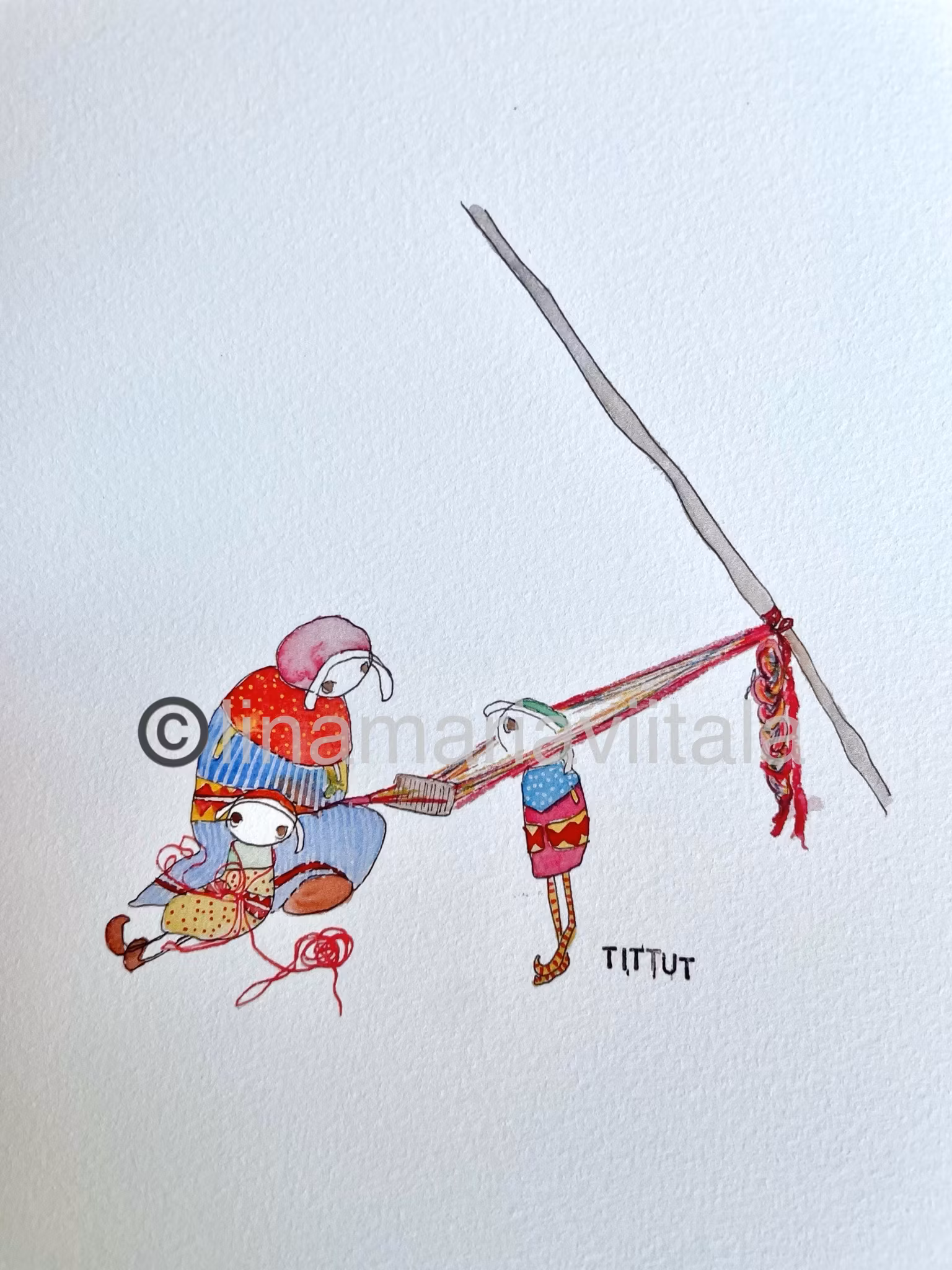 Fine Art Print A4 ” Tittut”