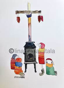 Fine Art Print A4 ”stugvärme”