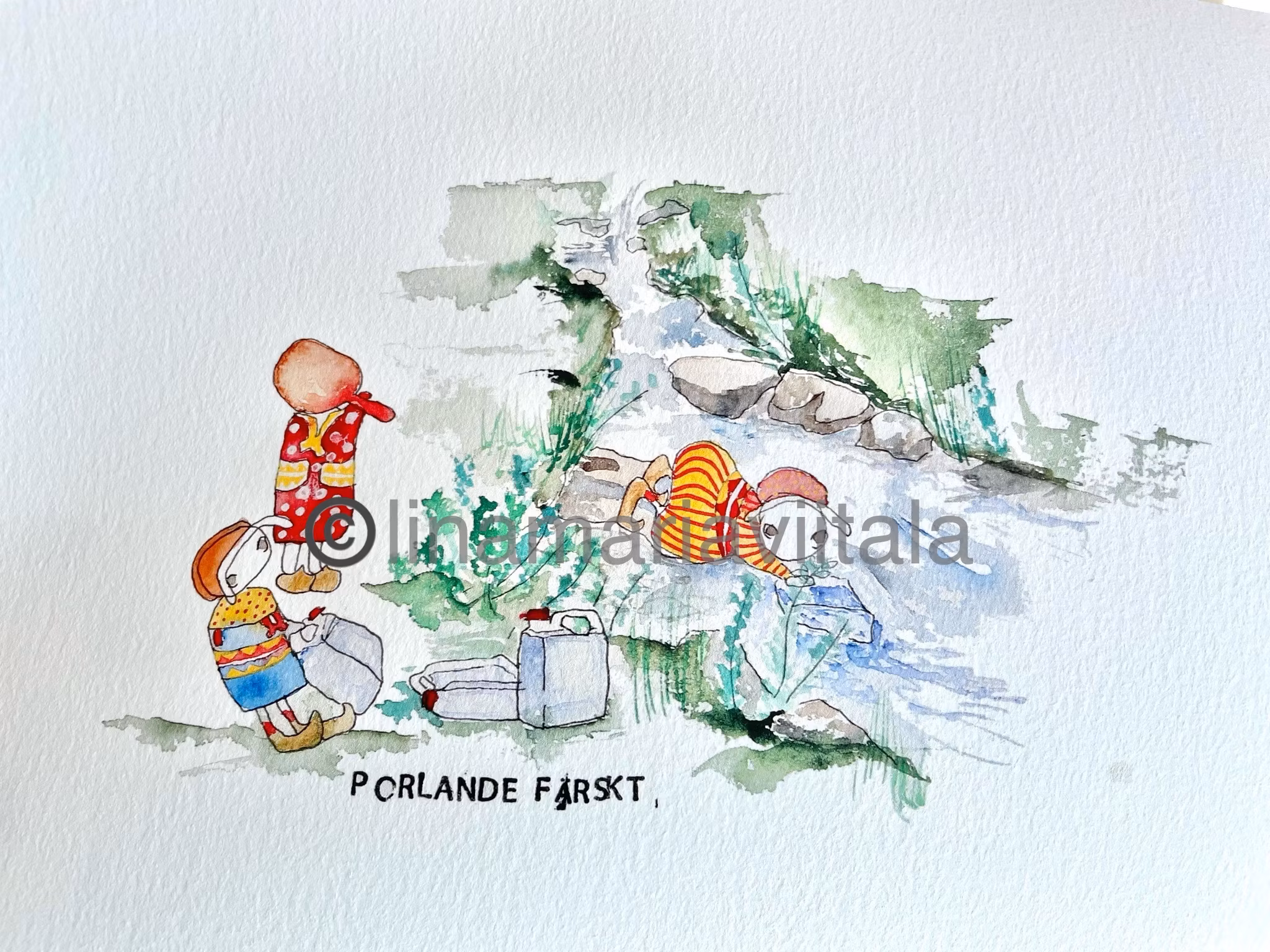 Fine Art Print A4 ” Porlande färskt”