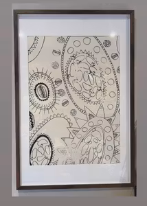 Utsföräljning av handtryckta print