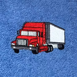 Badhandduk Lastbil röd