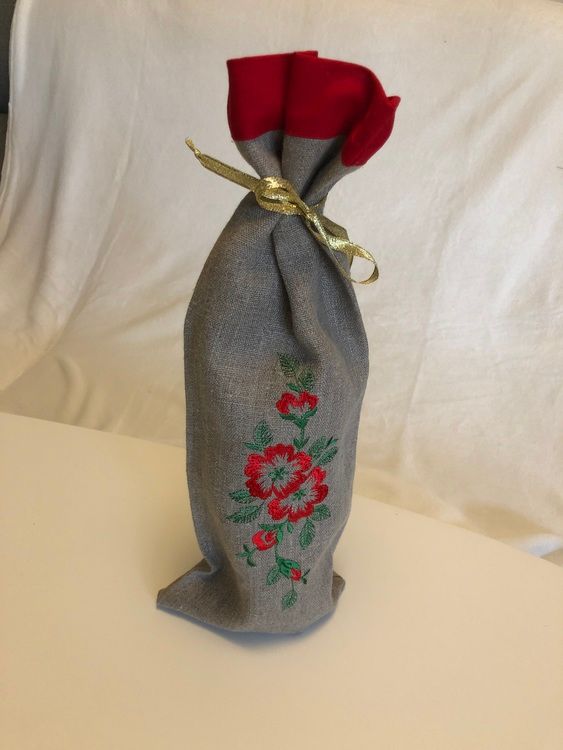 Flaskpåse med blommor