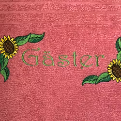 Gästhandduk Rosa solros