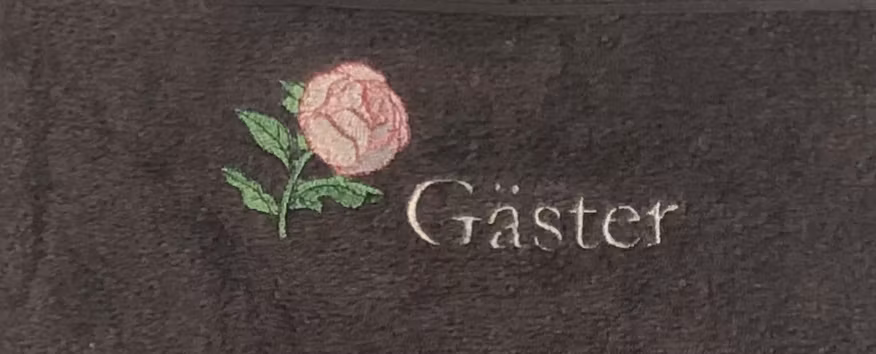 Gästhandduk Enkel ros