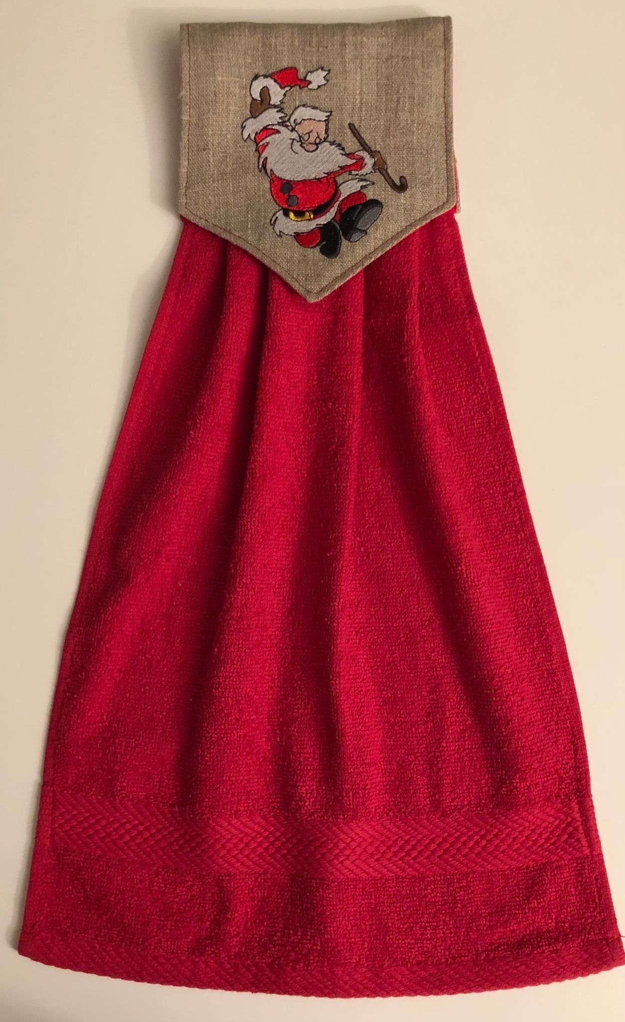 Tomte med käpp