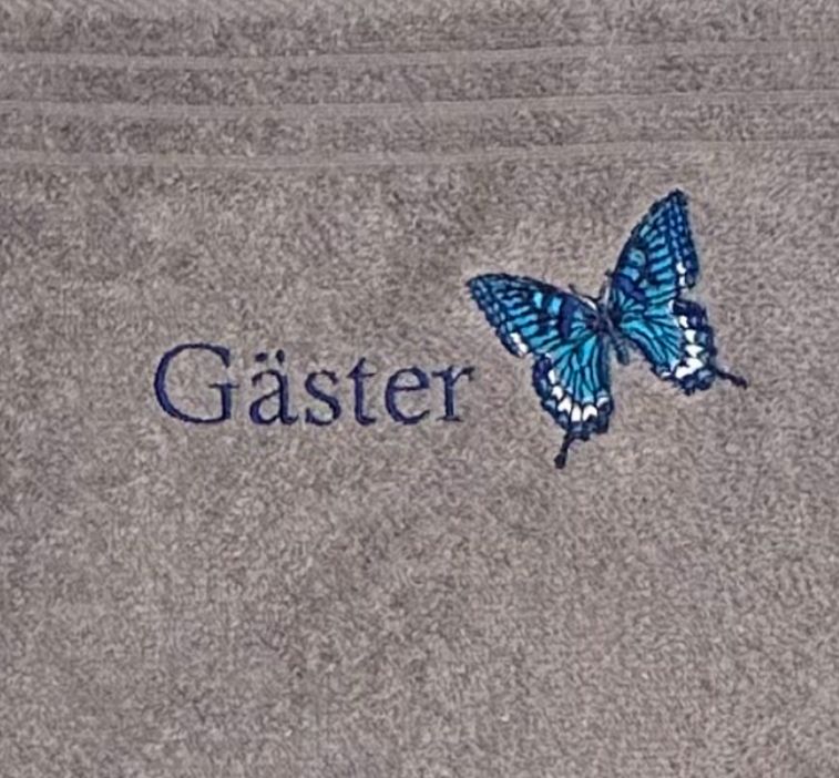 Gästhandduk Blå fjäril