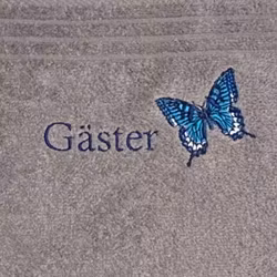 Gästhandduk Blå fjäril