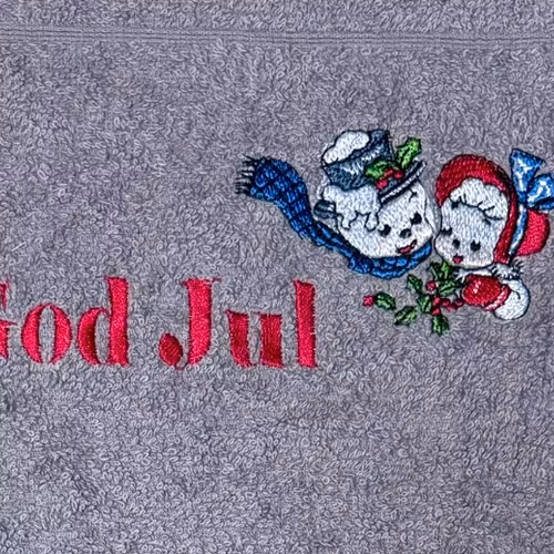 Julhandduk Snögubbar