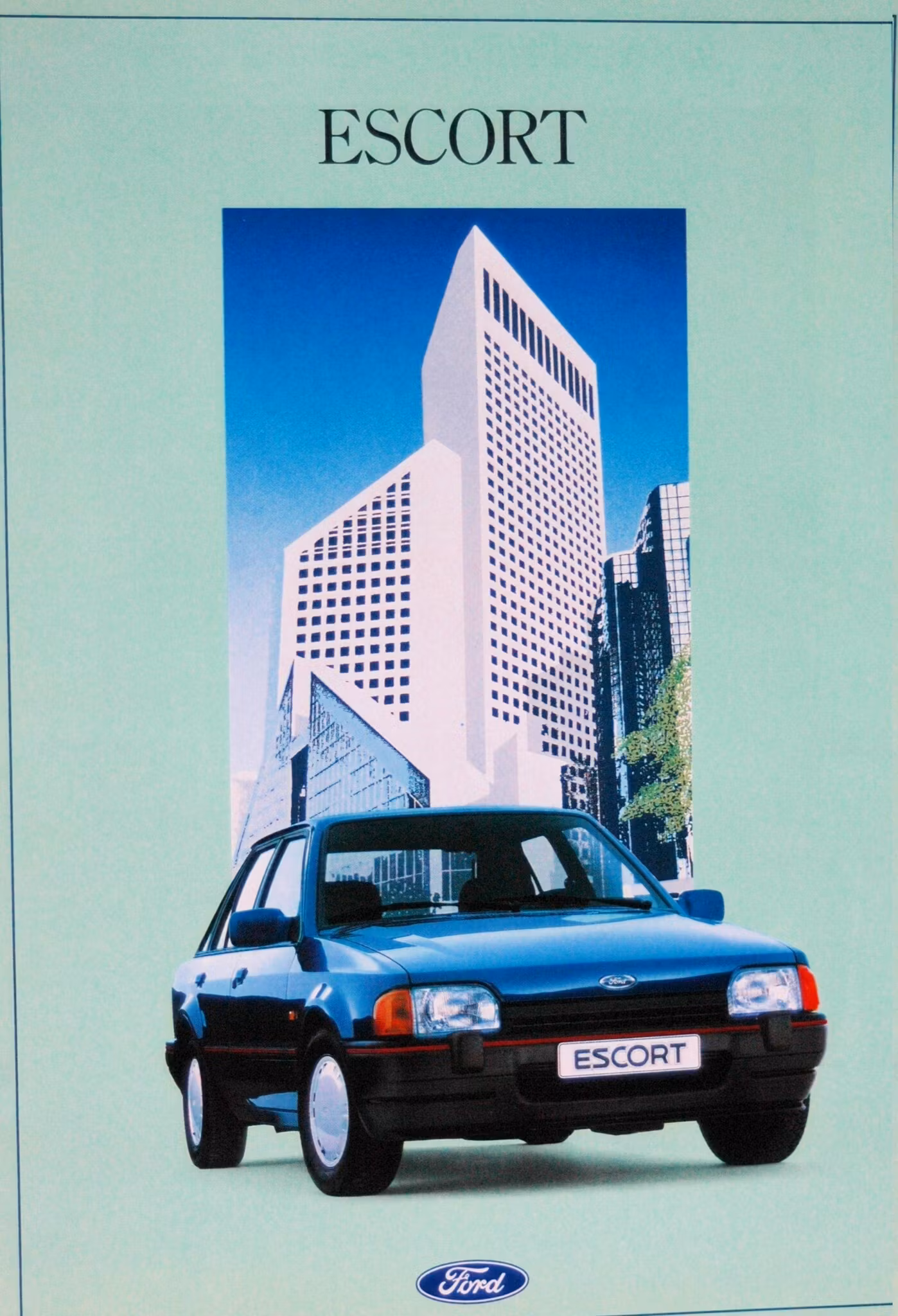 1990 Broschyr Escort, CL, Kombi, V.I.P, XR 3i, Cabriolet (26sid)