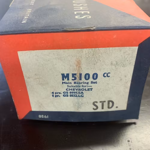 Ramlagersats M-5100SB STD 1955-63 265, 283 V8 (Aluminium)