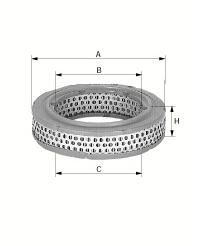 Luftfilter C 2649 1966-77 1502-2002 2500, 2800, 3,0, 3,3
