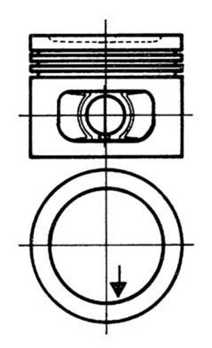 Kolvsats 03764 STD 1985/88 Motor B230A, E
