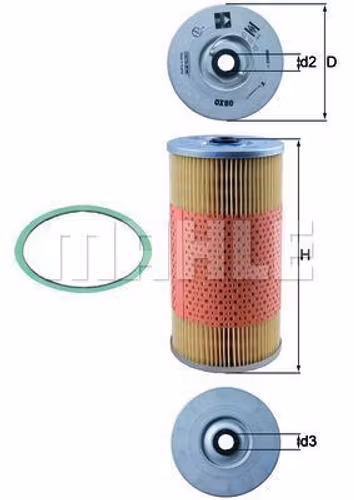 Oljefilter OX 80D 1949/57 Modell T31, T34