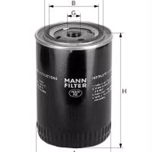 Oljefilter W 950/7 1965-70 Motor 1113, A, 1114,A