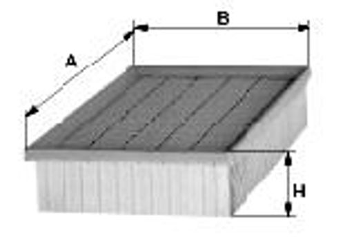 Luftfilter C 31101 1982-89 924S, 944 2,5 2,7