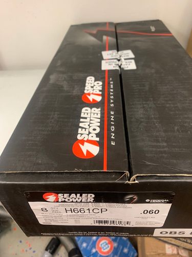 Kolvsats H 661CP 060 öd 1970/76 454, Plan kolvtopp