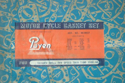 Triumph motorsats MCS-637 1938-50 T100 Speed Twin 500 cc