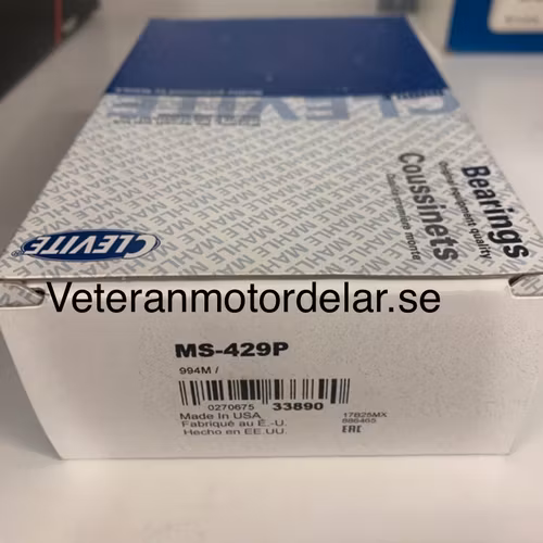 Ramlagersats MS 429P STD 1955-67 265, 283, 302, 327 V8