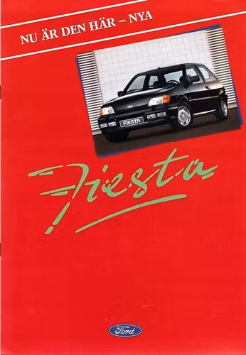 Ford Fiesta 1989 Broschyr 8-Sid.