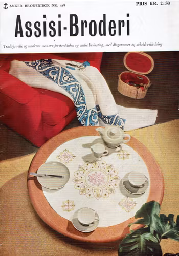 Assisbroderi Ankar Handarbetsbok nr 518, 1950-tal.