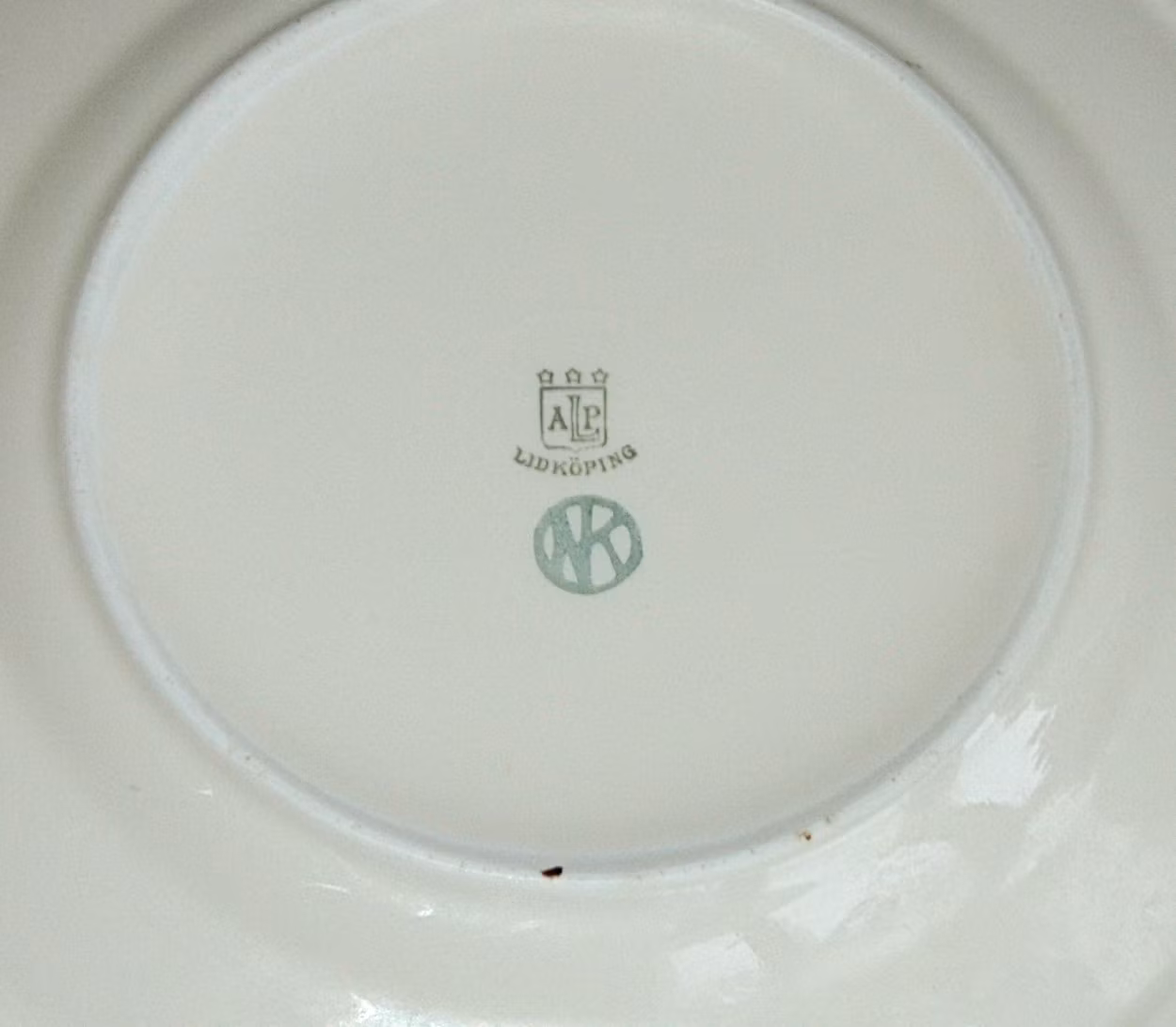 Lidköping Ulriksdal Tallrik 1930-40 tal.
