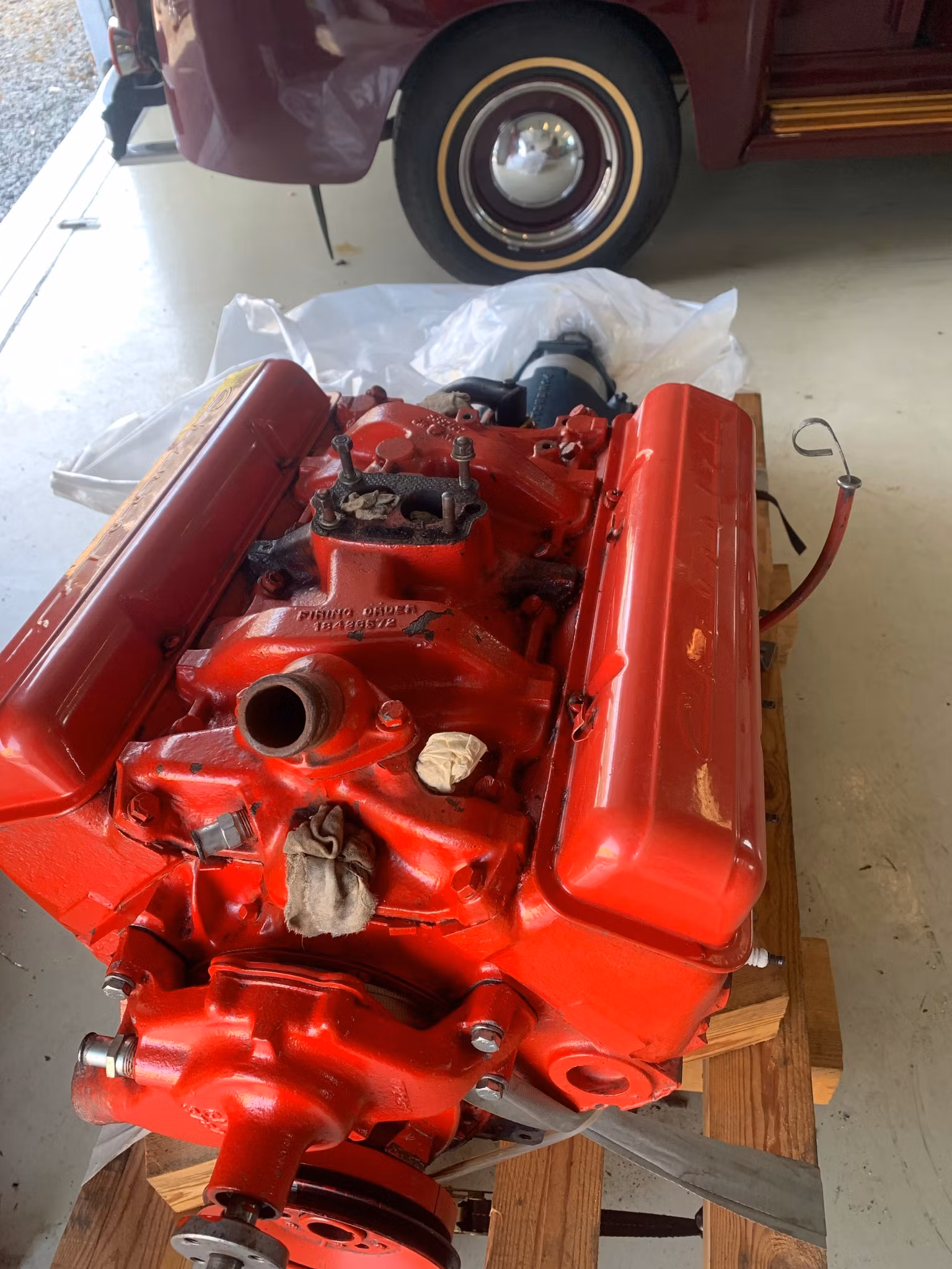 Chevrolet motor 265 1956 med powerglide växelåda