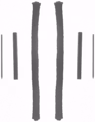 Bakre ramlagertätning BS-11762-3 1956-68 368, 430, 462 V8