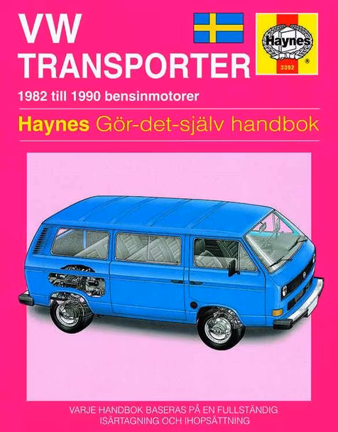 Haynes S3392 1982-90 VW Transporter Bensin, Svensk text