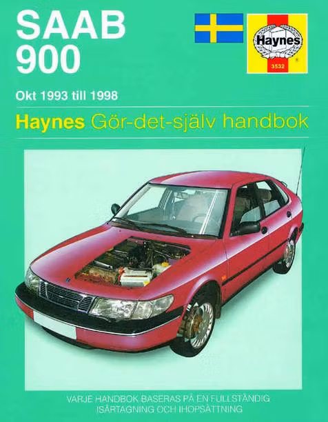 Haynes S3532 1993-98 SAAB 900, Svensk text