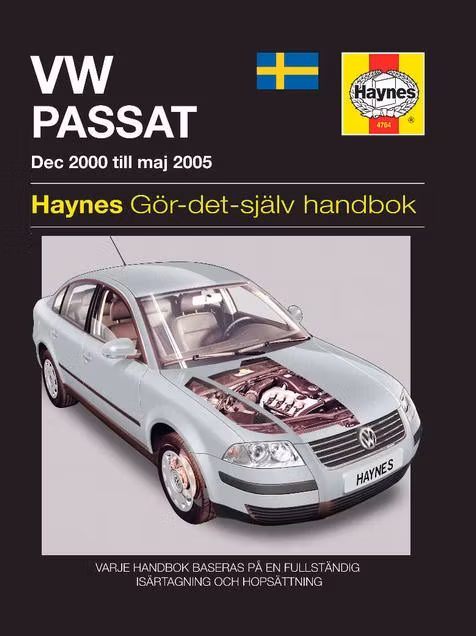 Haynes S4764 2000-05 VW Passat, Svensk text