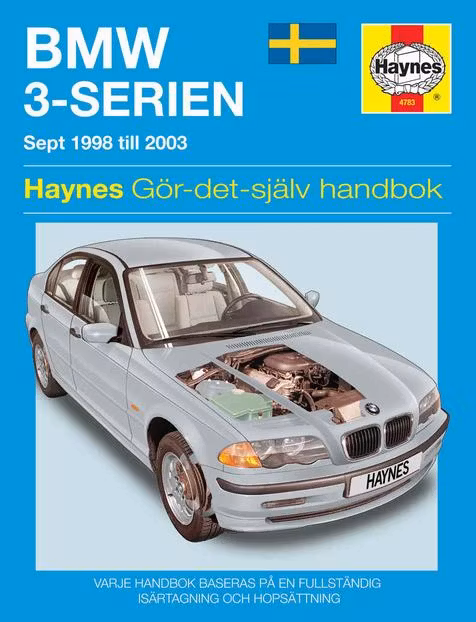 Haynes S4783 1998-03 BMW 3-Serien, Svensk text