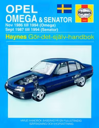 Haynes S3262 1986-94 Opel Omega, Senator, Svensk text