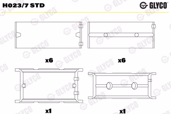 Ramlagersats H 023/7 0,25 3.88-09 3, 5, 7 Serien, M3, X3, Z1-Z4
