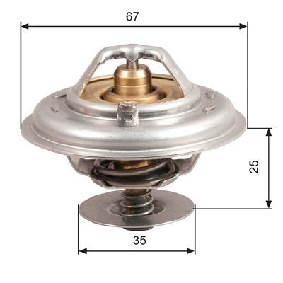 Termostat 80 gr. CT5291K 1979-9.85 320i, 323i
