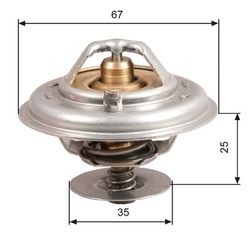 Termostat 80 gr. CT5291K 1979-9.85 320i, 323i